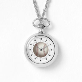 Dames Honkbal Wraparound Zilveren horloge