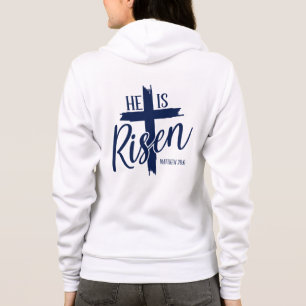 Dames Hoodie Hij Is Opgewekt