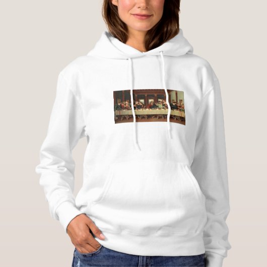 Dames hoodie - Laatste avondmaal aanpassen (Voorkant)