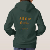 Dames hoodie - Logomark en All the feels (Achterkant)