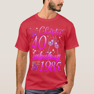 Dames Hoofdstuk 40 Prachtig Vintage Sinds 1985 40e T-shirt