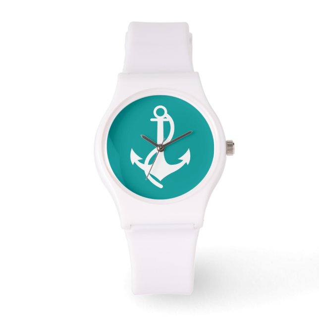 Dames horloge met scheepsanker polshorloge (Voorkant)