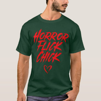 Dames Horror Flick Chick Horror Film Liefhebber VN T-shirt