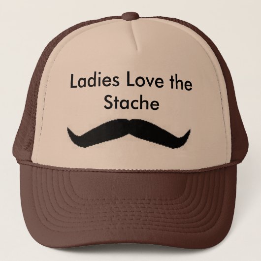 Dames houden van het Stache-Pet Trucker Pet (Voorkant)