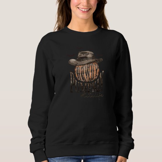 Dames Howdy Pompoen Tutu  Halloween Tutu Trui (Voorkant)