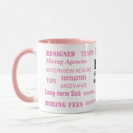 Dames HR Swear Words Human Resources Funny Gift Mok (Links)