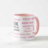 Dames HR Swear Words Human Resources Funny Gift Mok (Voorkant rechts)