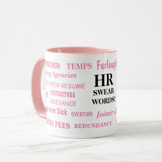 Dames HR Swear Words Human Resources Funny Gift Mok