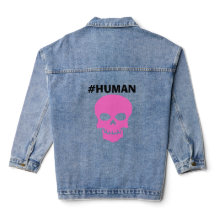 Dames #HUMAN spijkerjack met lange mouwen
