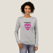 Dames #HUMAN T-shirt Lange Mouwen (Voorkant)