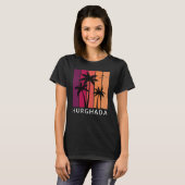 Dames Hurghada Vintage Sunset T-Shirt (Voorkant volledig)