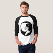 Dames Husky Baseball Jersey Shirt slee Hondenshirt (Voorkant volledig)