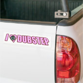 Dames I Heart Love Dubstep dames Bumpersticker (Op Truck)