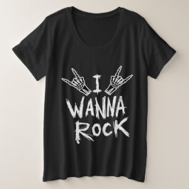 Dames I Wanna Rock T-shirt