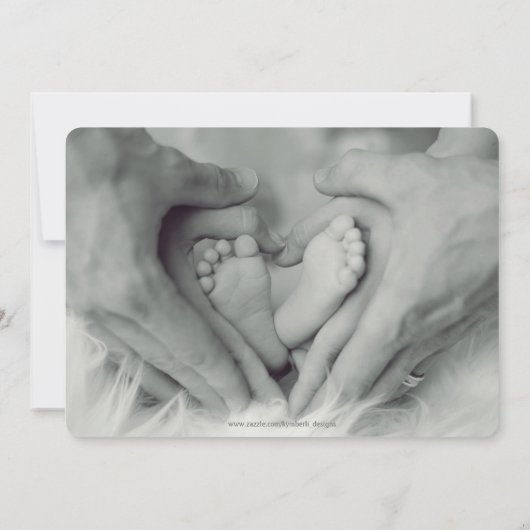 Dames, ik ben aangekomen bij de geboorte aankondiging (Achterkant)