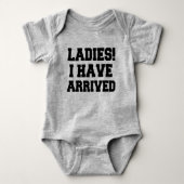Dames Ik ben aangekomen grappige baby boy romper (Voorkant)