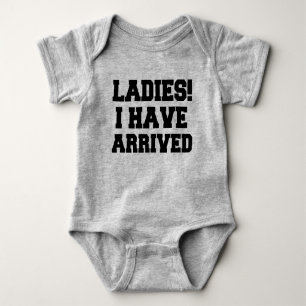 Dames Ik ben aangekomen grappige baby boy romper