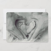 Dames, ik ben aangekomen mannelijke geboorte aanko aankondiging (Achterkant)