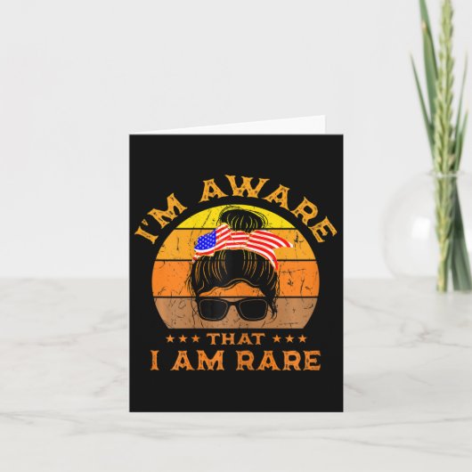 Dames Ik Ben Me Bewust Dat Ik Zeldzaam Ben Vlag Va Kaart (Voorkant)
