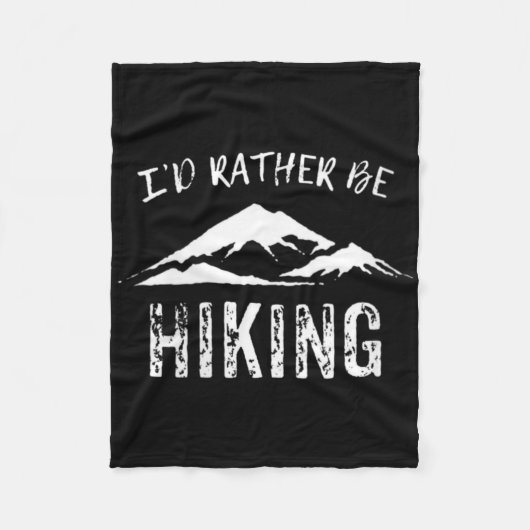 Dames Ik Ga Liever Wandelen V-hals Fleece Deken (Voorkant)