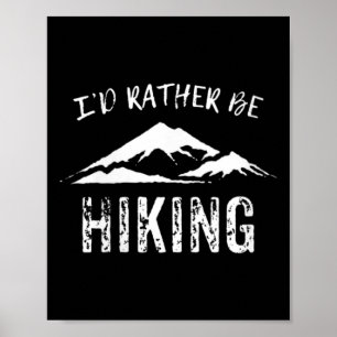 Dames Ik Ga Liever Wandelend V-hals Poster