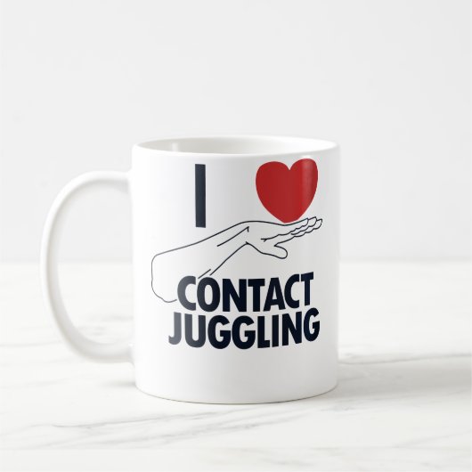 Dames Ik Hou Van Contact Juggling Bal Professionel Koffiemok (Links)
