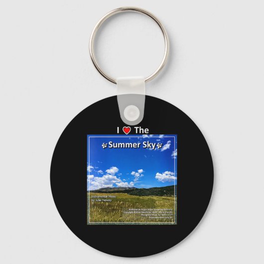 Dames Ik Hou Van De Zomerhemel Sleutelhanger (Voorkant)