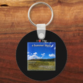 Dames Ik Hou Van De Zomerhemel Sleutelhanger (Voorkant)