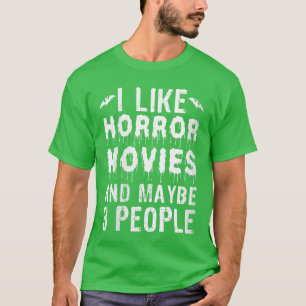 Dames Ik Hou Van Horrorfilms Grappige CinemaV Kijk T-shirt