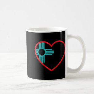Dames Ik Hou Van New Mexico Hart Zia Symbool New M Koffiemok