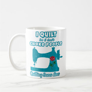 Dames Ik Quilt Dus Ik Smoor Mensen Niet Quilter Li Koffiemok