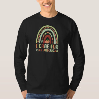 Dames Ik Zorg Voor Kleine Pompoenen Vrouwen Kinder T-shirt