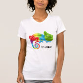 Dames I'm Unique Chameleon T-shirt - Levendig (Voorkant)