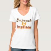 Dames Impeach & Gevangenis V-Neck T-Shirt (Voorkant)