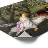 Dames in Apple Blossom Poster (Hoek)