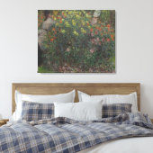 Dames in Bloemen Monet 1875 Canvas Afdruk (Insitu (Slaapkamer))
