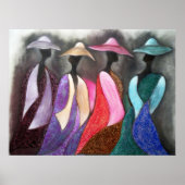 Dames in de Afrikaanse Kerk Poster (Voorkant)