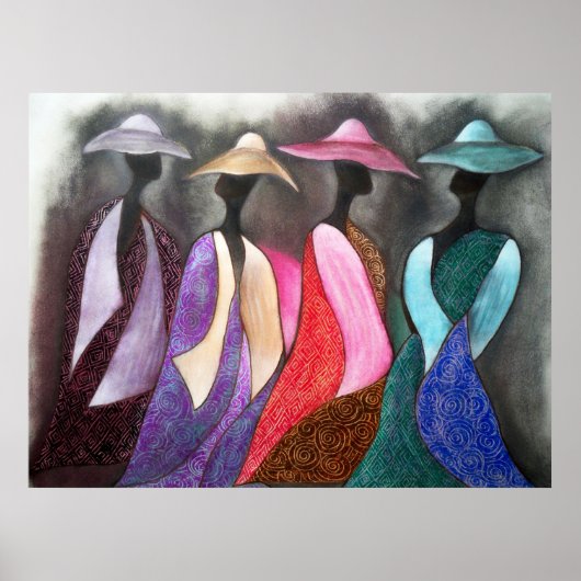 Dames in de Afrikaanse Kerk Poster (Voorkant)