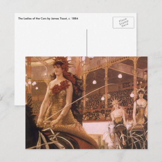 Dames in de auto's (ook bekend als Circus) van Jam Briefkaart (Voorkant / Achterkant)