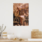 Dames in de auto's (ook bekend als Circus) van Jam Poster (Keuken)