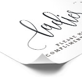 Dames in de badkamer voor bruiloft Kies uw grootte Foto Afdruk (Hoek)