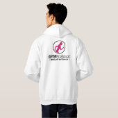 Dames in de baggy Gym Hoody (wit) (Achterkant volledig)
