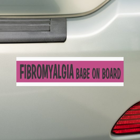 Dames in de Bumpersticker Fibromyalgia (Op auto)
