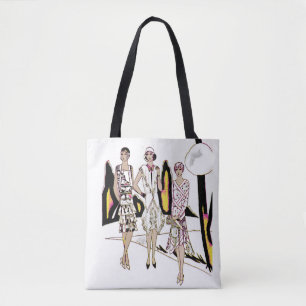 Dames in de jaren 20 tote bag