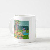 Dames in de picknick koffiemok (Voorkant links)