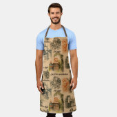  dames in de stad potlood tekening schort (Gedragen)