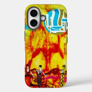 Dames in een surrealistisch landschap iPhone 16 hoesje