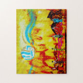 Dames in een surrealistisch landschap legpuzzel (Verticaal)