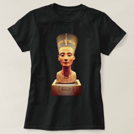 Dames in Egypte: Koningin Nefertiti T-Shirt (Design voorkant)