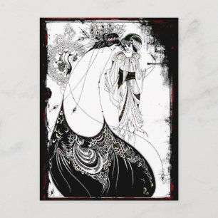 Dames in Fancy jurken Briefkaart